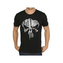 Bant Giyim - The Punisher Siyah Erkek T-Shirt Tişört