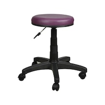 Bürocci Plastik Ayaklı Tabure-Mor Deri - 2999G0124