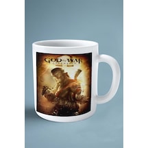 God Of War Oyun Baskılı Kupa Bardak Çift Taraflı Kişiye Özel Model 13 Çok Renkli