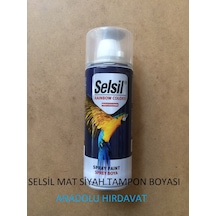 Selsil Sprey Tampon Boyası Mat Siyah Boya 400 ML