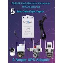 12 Volt Voltaj Korumalı Şarjlı Güç Kaynağı Ups Kamera Adaptörü