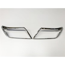 Nissan Navara 2015 Sonrası Far Çerçevesi Nikelaj 2 Parça Uy96