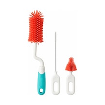 Valkyrie 3 Lü Silikon Biberon Temizleme Fırça Seti 360 Döner Saplı, Pipet Ve Emzik Temizleme Fırçası