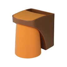 Westworld Yuvarlak Duvara Monte Tuvalet Fırçası Ve Buzlu Cam Tuvalet Fırçalığı Ahşap