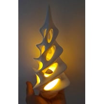 Sanatsal Heykel Formunda Led Mumluk Beyaz 15cm