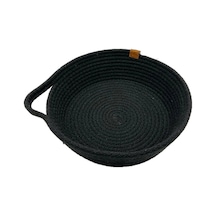 5 Adet Luna Cucina Jüt Yuvarlak Organizer Siyah 24 Cm