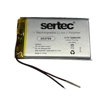 Sertec 503759 3.7v 1200 Mah Li-polymer Pil Devreli/1.5a