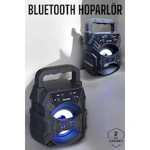 Mey İthalat Taşınabilir Bluetooth Hoparlör Led Işıklı Uzun Pil Ömrü