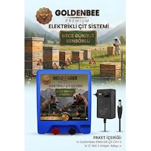 Goldenbee Start Kit Elektrikli Çit Sistemi Domuz Ve Ayı Kovucu Adaptörlü Model Set-100