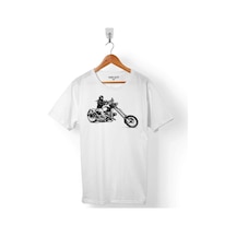Motosiklet Chopper Bıker Rıder Black Sürücü Erkek Tişört 001