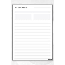 Zamansız Çok Amaçlı Günlük Haftalık Aylık Planlayıcı - A4 Ebat Yapılacaklar - 30 Yaprak - Planner - 2666 Çok Renkli
