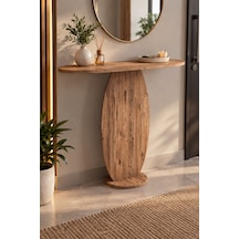 Sulorahome Modern Oval Dresuar Ve Antre Konsolu Ahşap