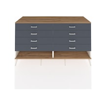 Kronos Konsol 8 Çekmeceli 176x59x99 Aytaşı-çam/antrasit Aytaşı-çam/antrasit