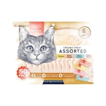 Karışık 4 Lezzetli Krema Kedi Ödülü 50x14 Gr