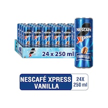 Nescafe xpress Vanilla / Vanilya Original Soğuk Kahve 250 ML x 24 Adet
