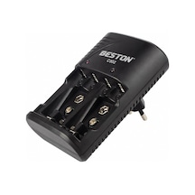 Aa Aaa 9v Pil Şarj Cihazı Ni-mh Ni-cd Uyumlu Akıllı Şarj Özellikli Led Göstergeli Aşırı Charge Korumalı 2 Li 4 Lü Pil Charge Adaptörü Beston C802