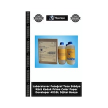Laboratuvar Fotoğraf Tozu Stüdyo Kürü Kodak Prime Color Paper Devaloper 4x10l Dijital Banyo