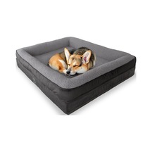 Felix Köpek Yatağı Antrasit Orta 75x95 Cm, Visco Sünger,%100 Su Geçirmez Alez, Çıkarılabilir Yıkanabilir Kılı