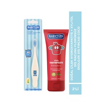 Set Çilek Hydroxyapatite Diş Macunu 75 Ml - Ekolojik Diş Fırçası Coco Temel Bakım