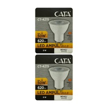 Tr 8w 50w 6500k Beyaz Işık Gu10 Duylu Led Spot Ampul, 2 Adet Diğer