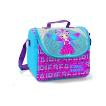 Coral High Pembe Mavi Peri Desenli Simli Thermo Beslenme Çantası 22766