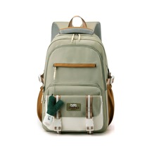 Büyük Kapasiteli Sırt Çantası, Sade Tasarım, Üniversite Kız Öğrencileri Ve İlkokul Öğrencileri İçin Spor Tarzı Omuz Çantası, Kızlar İçin Şık Çift Omuzlu Çanta Yeşil