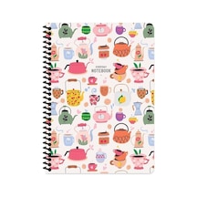16.5x22.5 Kareli Defter Coffee - Beyaz Beyaz Çok Renkli