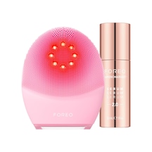 Fresh & Lifted Paketi - Luna 4 Plus Normal Yüz Temizleme Fırçası + Supercharged Serum 2.0, 30ml - Yakın Kızılötesi Işık Terapisi - Yüz Temizleyici Masaj Fırçası - Mikro Akımlı Yüz Bakım Cihazı
