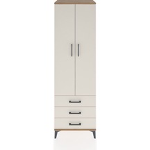 Hyperion Dolap 4 Raflı 3 Çekmeceli 2 Kapaklı 60x44x195 Çam-ay... Çam
