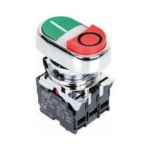 Ism-Bw84M5 220V Metal Işıklı Çift Yaylı İkiz Buton
