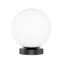 Kar Topu Yatak Başı-masa-komidin-sehpa Üstü Cam Abajur Siyah