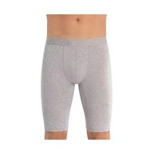 Öts Erkek Pamuklu Boxer Ekstra Uzun Paça Boyu Premium Günlük Kullanım 2665 Gri