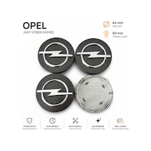 Opel Astra G Astra H Corsa D Meriva Vectra C Zafira B Jant Göbeği Kapağı 64 Mm Füme 4'lü Takım - 909188383