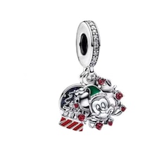 Fubena Mickey'in Noel Mucizesi Sallantılı Charm Gümüş