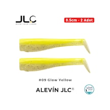 Jlc Alevin 8.5cm 5gr 09 Glow Yellow Silikon Kuyruk 2 Adet