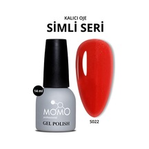 Momo Professional Kalıcı Oje S022 Işıltılı Bayrak Kırmızısı 14 ML