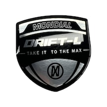 Mondial Drift 3d Gümüş Arma Sticker Redlinegrafik