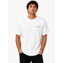 Skechers M Oversize Essential Crewneck Heavy T-shirt S2620191-3855 Erkek Tişort beyaz