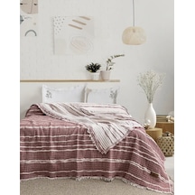 Şaheser Home Collection Yatak Örtüsü Seti Sera Bordo Çok Renkli