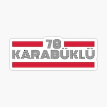 78 Karabüklü Plaka Araba Sticker Yapıştırması