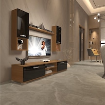 Decoraktiv Eko 5da Mdf Dvd Tv Ünitesi Tv Sehpası Ceviz - Siyah