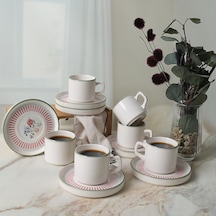 Rose Line Stackable Çay Takımı 12 Parça 6 Kişilik 22910-12 çok renkli