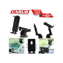 Carub İpad+telefon Tutucu Kızaklı Ayarlı Vantuzlu Renkli
