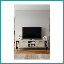 Trendexa Linya Tv Sehpası Suntalam Ekru 160x35 Cm Mac