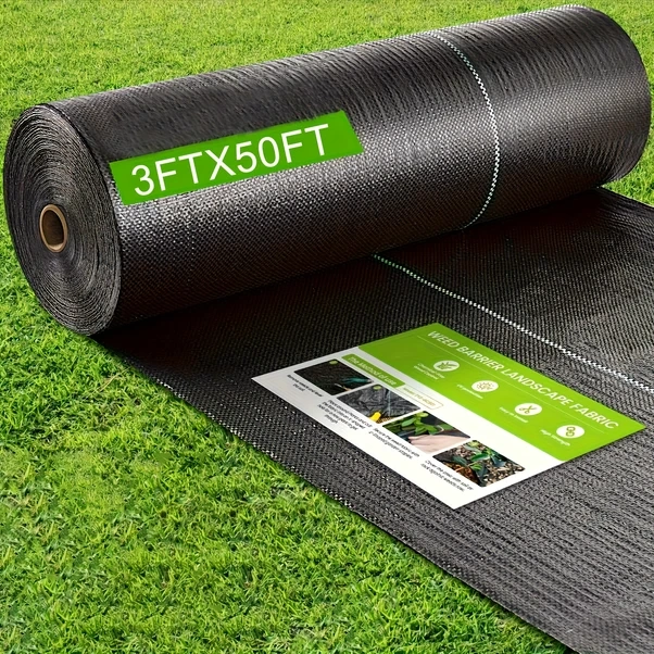Gateesat 1 Rulo 3x50ft Ağır Hizmet Yabani Ot Önleyici Uv Dayanıklı Bahçe Kumaşı