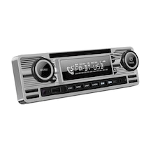 Soundmax Sx-mx61cl Retro Stil Gümüş Renk Teyp Bluetooth/usb/aux/fm/4 50w/mp3