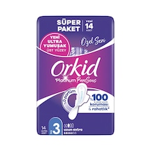 4 Adet Orkid Platınum Özel Seri Uzun Extra Hijyenik Ped 14'lü