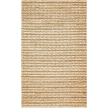 Eko Halı Netra S-1152 Natural Xw Farklı Örgü Dokusuna Sahip El Dokuma Naturel Jüt Hasır Halı - 80X300