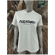 Unisex Pamuklu Pleasure Bisiklet Yaka Oversize Boyfriend T-shirt