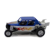 Metal Off Road Yarış Aracı Beyaz-Mavi